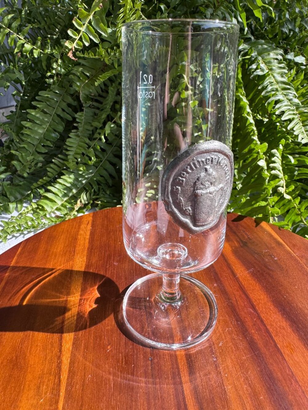 Berliner Kindl Pilsner Beer Glass – Vintage German Brewery Goblet